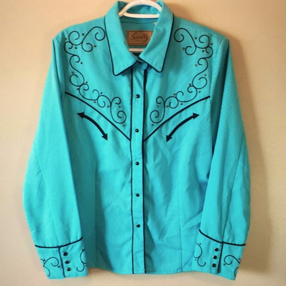 Sculpt women’s western shirt embroidered - Picture 1 of 9